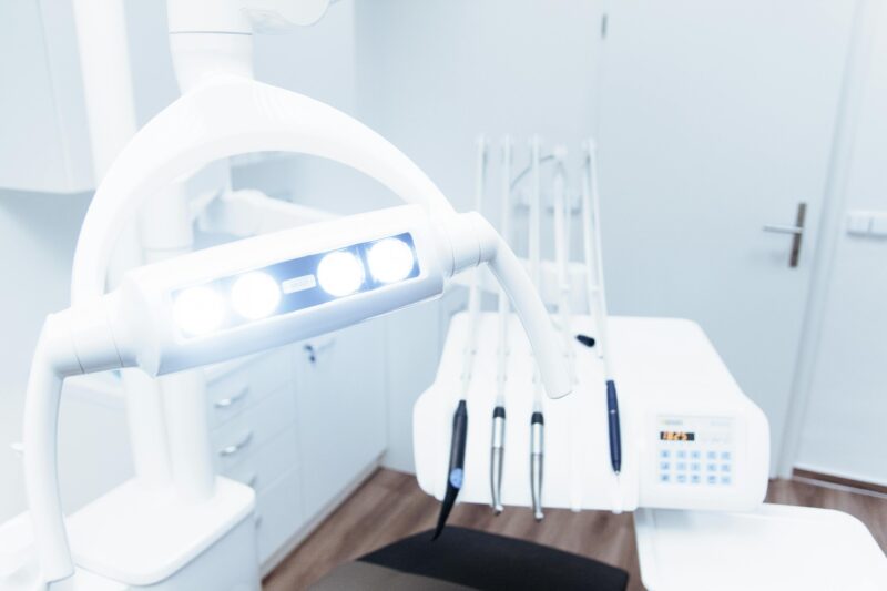 dental equipment in an office